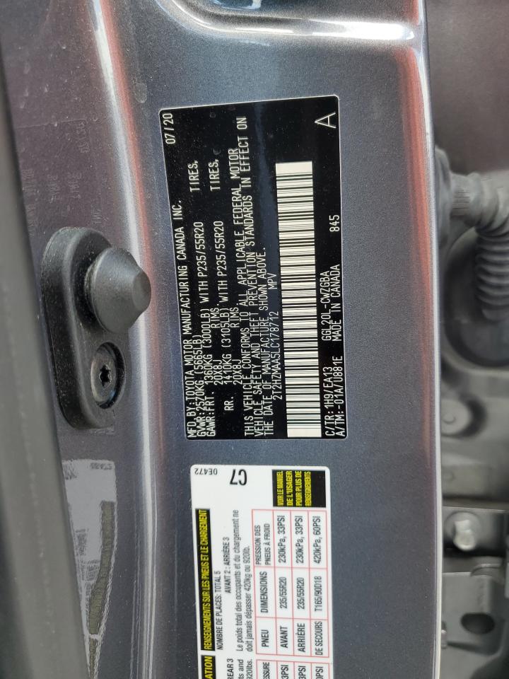 2T2HZMAA5LC178712 2020 Lexus Rx 350