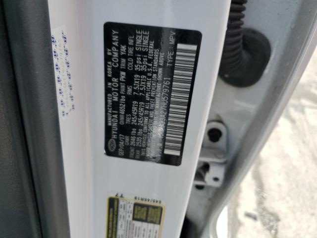 2017 Hyundai Tucson Limited VIN: KM8J33A27HU579761 Lot: 59356024