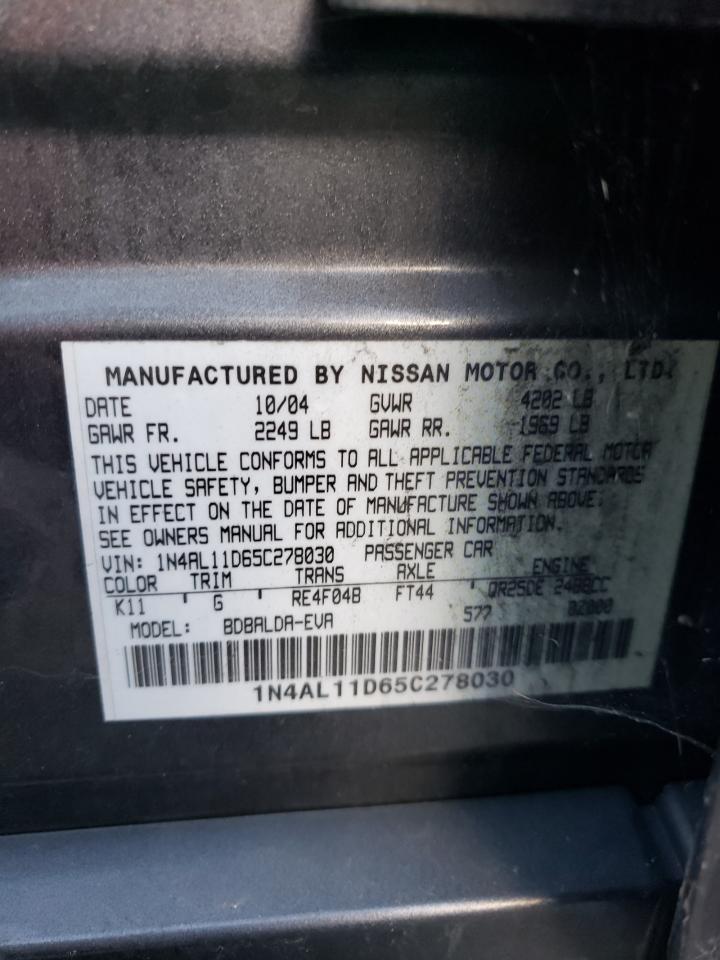 1N4AL11D65C278030 2005 Nissan Altima S
