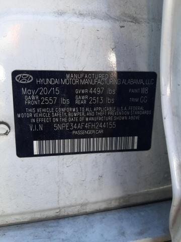 2015 HYUNDAI SONATA SPO - 5NPE34AF4FH244155