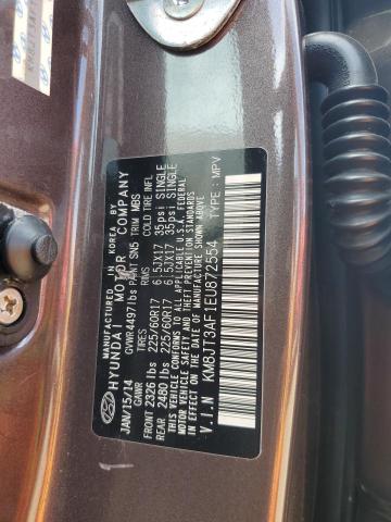 2014 Hyundai Tucson Gls VIN: KM8JT3AF1EU872554 Lot: 60288454