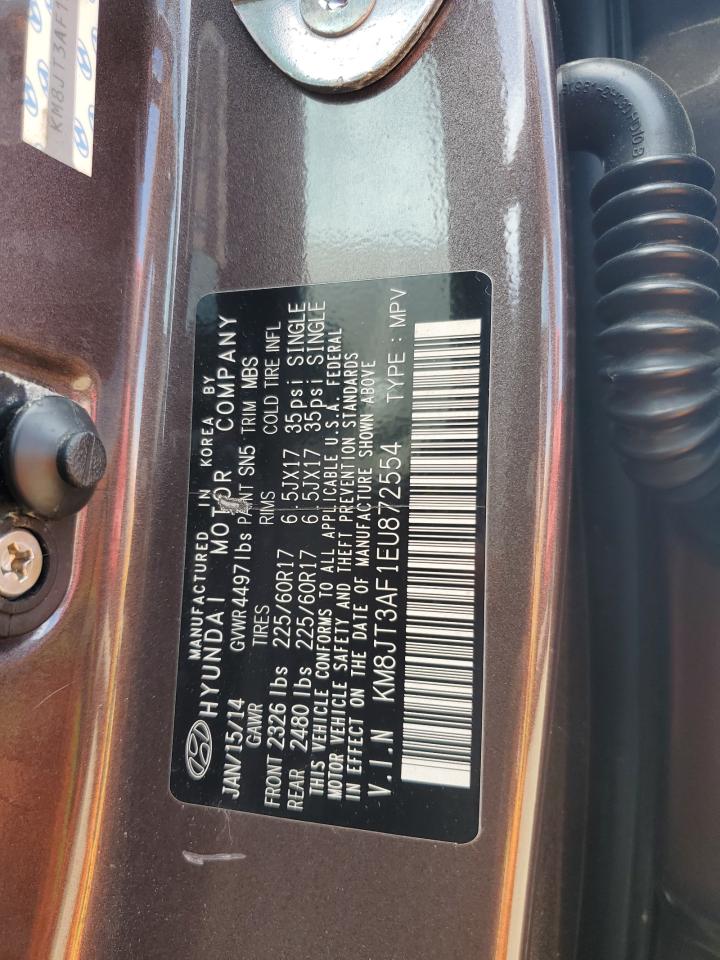 KM8JT3AF1EU872554 2014 Hyundai Tucson Gls