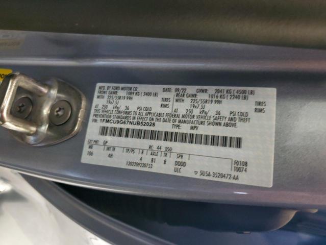 2022 Ford Escape Se VIN: 1FMCU9G67NUB52028 Lot: 57672874