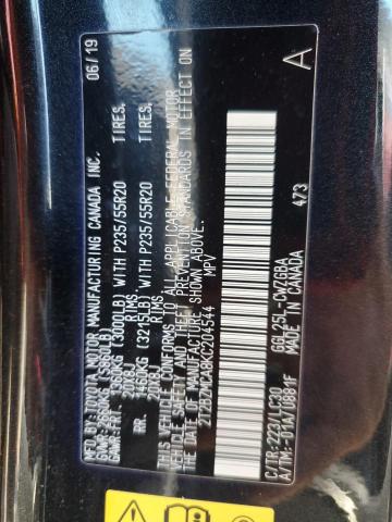 2019 Lexus Rx 350 Base VIN: 2T2BZMCA8KC204544 Lot: 59280214