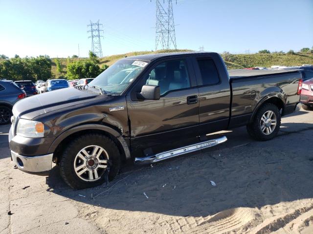 FORD F150 2007 gray 4dr ext flexible fuel 1FTPX14V07FA81112 photo #1