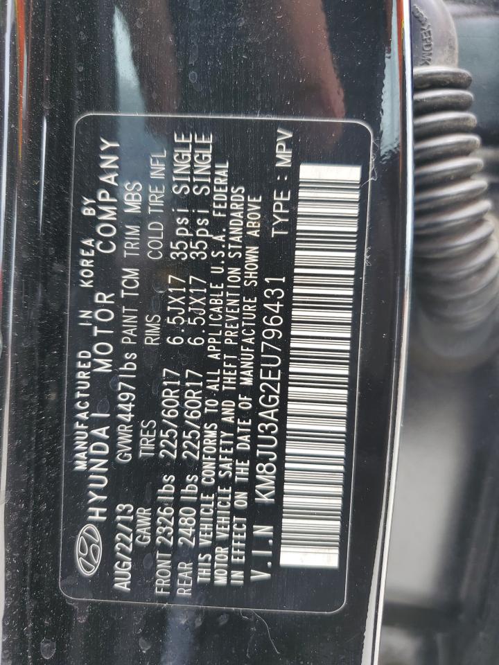 KM8JU3AG2EU796431 2014 Hyundai Tucson Gls