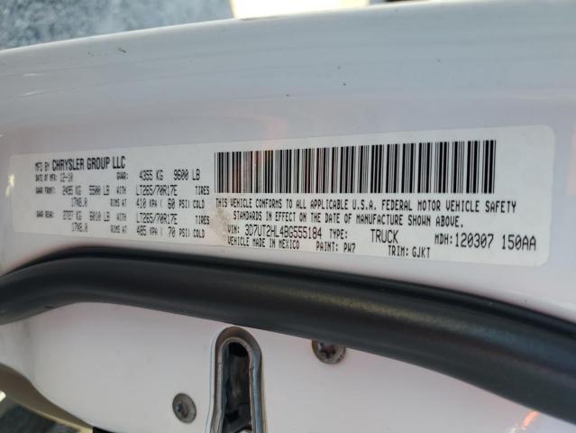 2011 Dodge Ram 2500 VIN: 3D7UT2HL4BG555184 Lot: 58389474