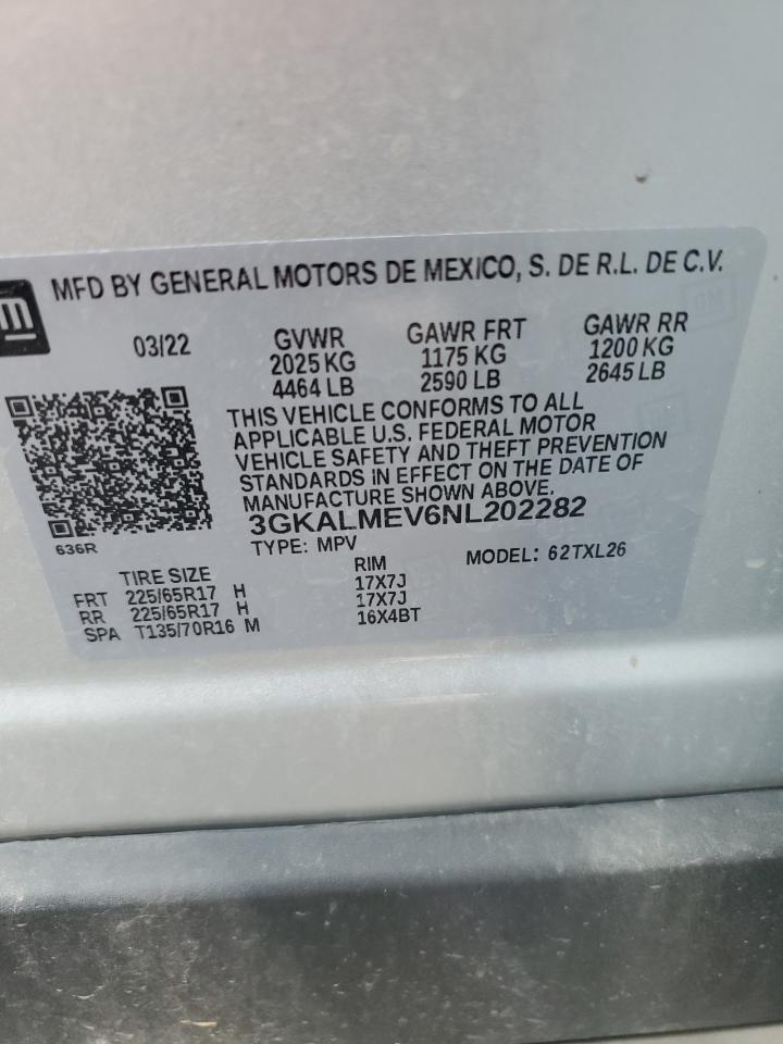 3GKALMEV6NL202282 2022 GMC Terrain Sle