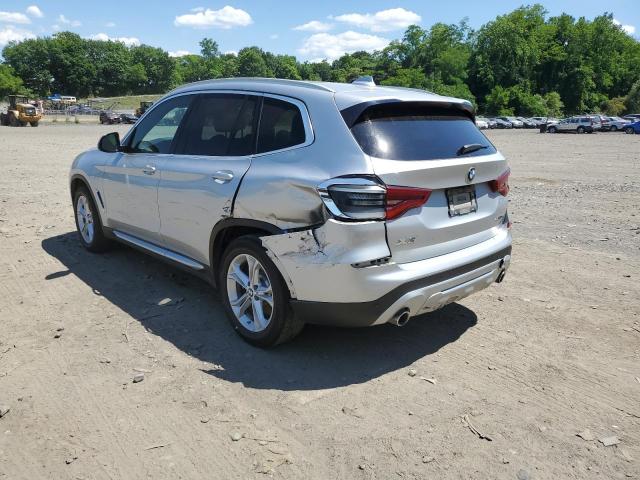 BMW X3 XDRIVE3 2020 silver  gas 5UXTY5C09LLT35659 photo #3