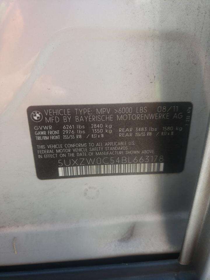 5UXZW0C54BL663178 2011 BMW X5 xDrive35D