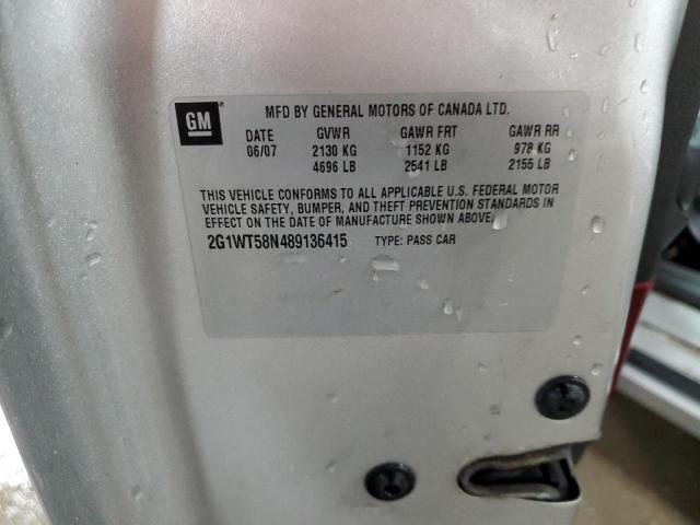 2008 Chevrolet Impala Lt VIN: 2G1WT58N489136415 Lot: 58762694