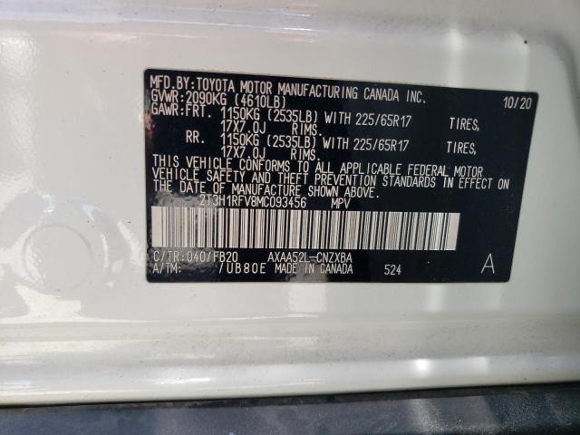 2021 Toyota Rav4 Le VIN: 2T3H1RFV8MC093456 Lot: 61261004