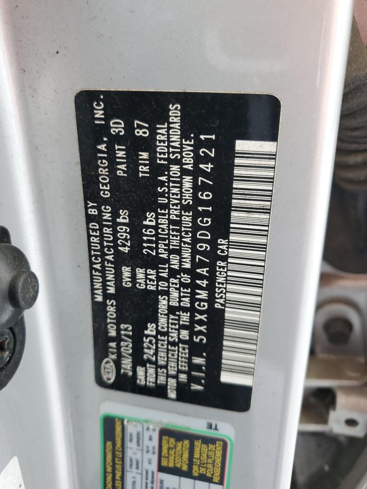 5XXGM4A79DG167421 2013 Kia Optima Lx