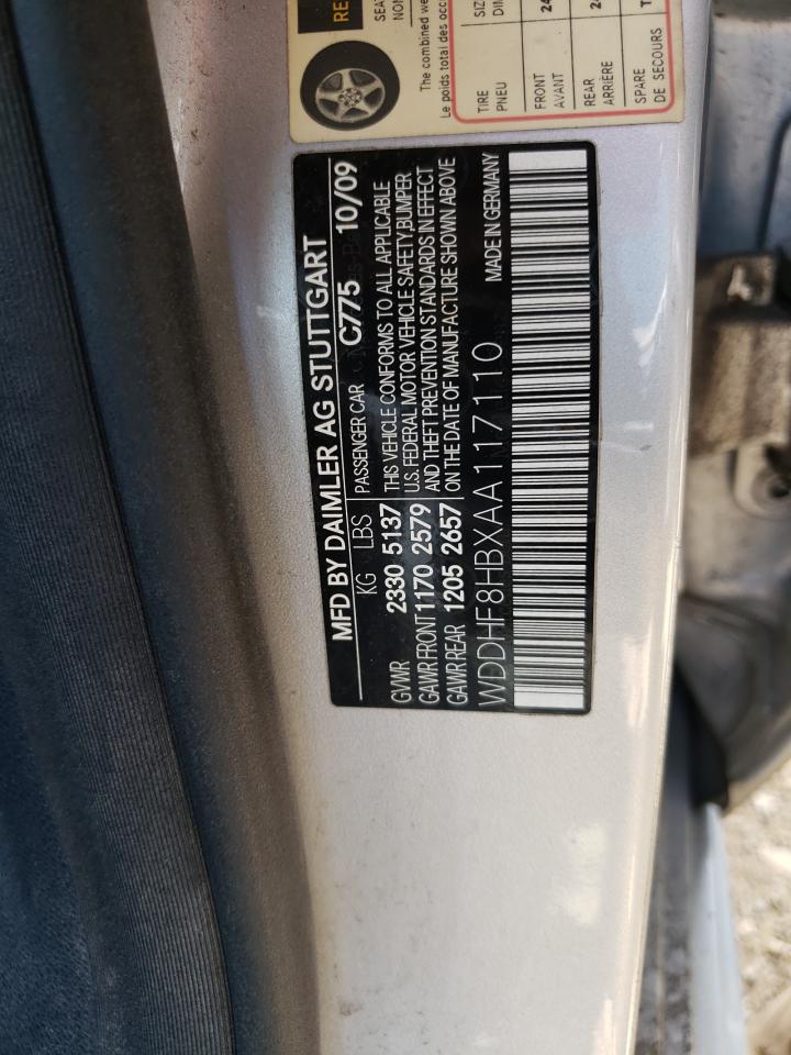 WDDHF8HBXAA117110 2010 Mercedes-Benz E 350 4Matic