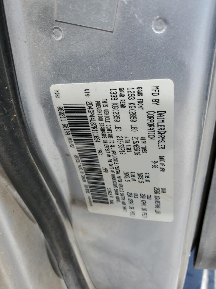 2D4GP44L87R111694 2007 Dodge Grand Caravan Sxt