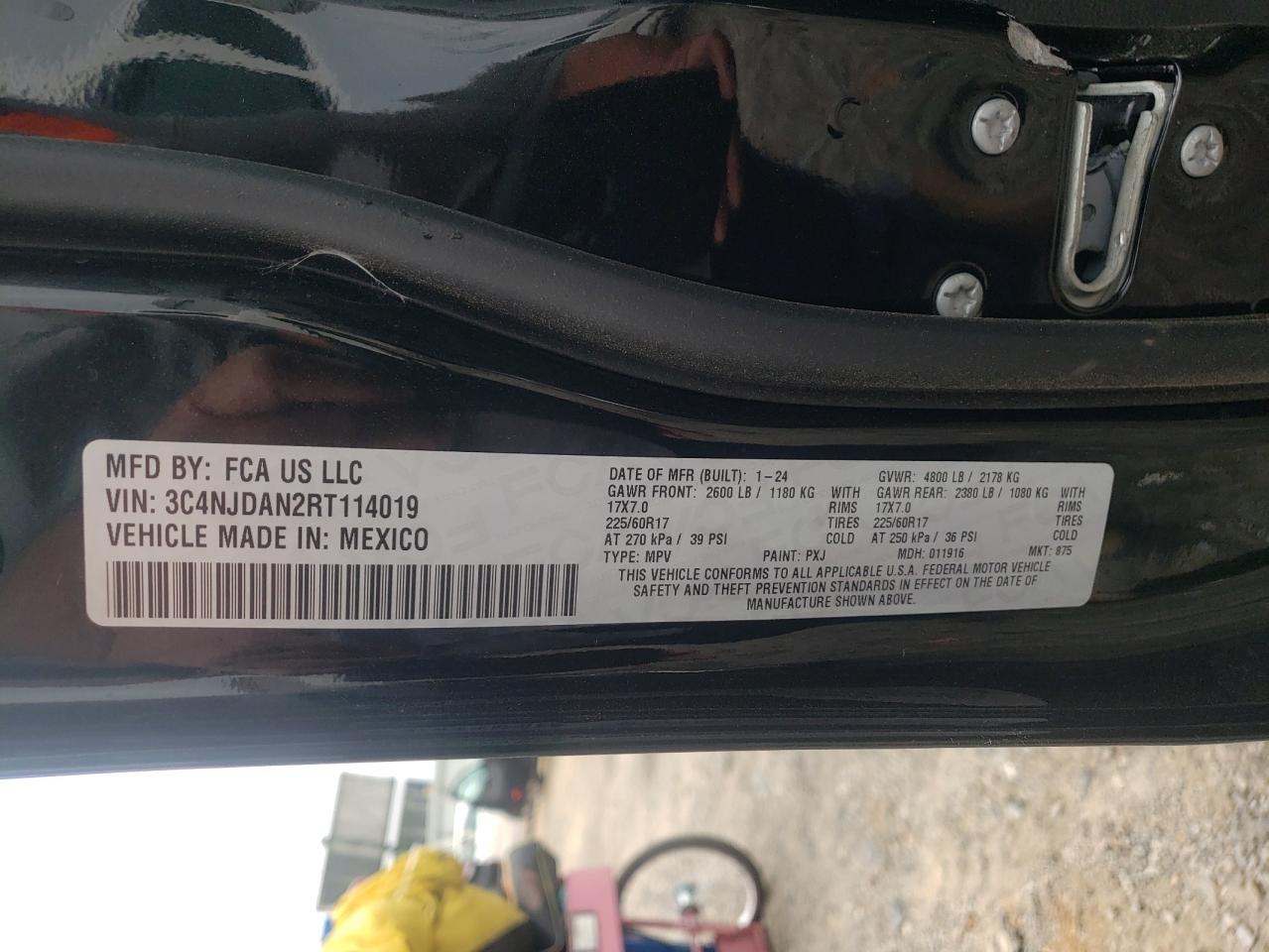 3C4NJDAN2RT114019 2024 Jeep Compass Sport