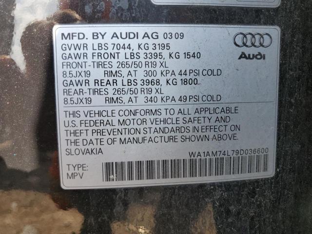 2009 Audi Q7 Tdi VIN: WA1AM74L79D036600 Lot: 57708734