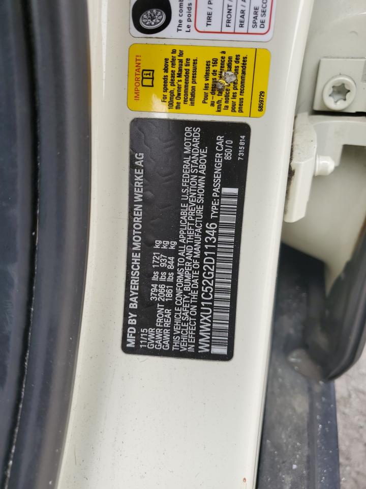 WMWXU1C52G2D11346 2016 Mini Cooper