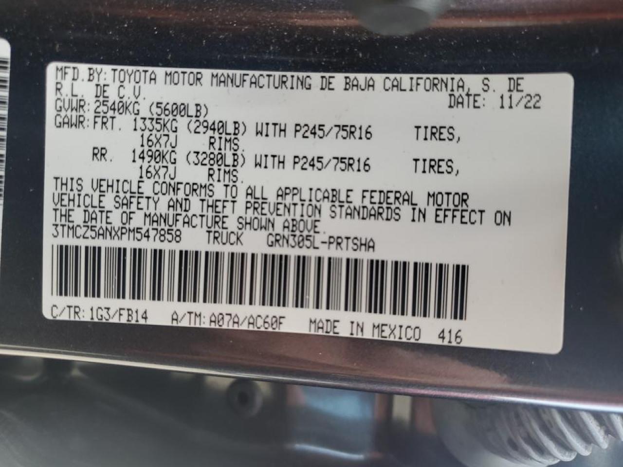 3TMCZ5ANXPM547858 2023 Toyota Tacoma Double Cab