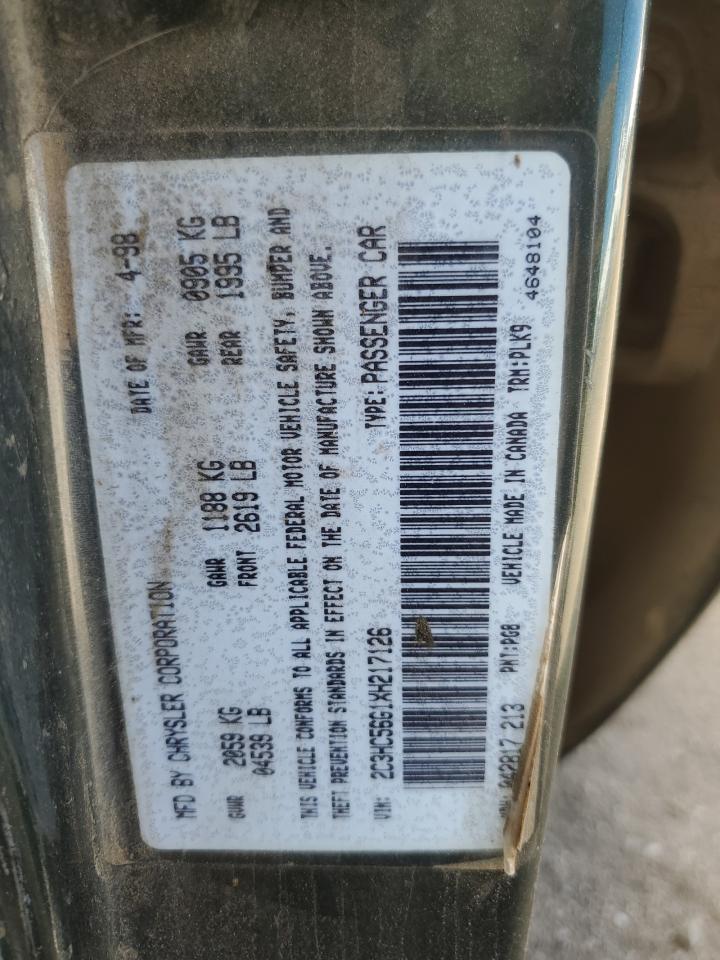 2C3HC56G1XH217126 1999 Chrysler Lhs