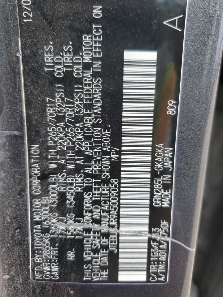 JTEBU5JR9A5009058 2010 Toyota 4Runner Sr5