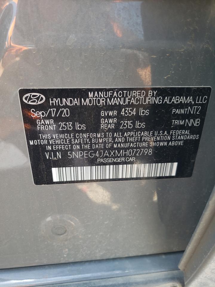 5NPEG4JAXMH072798 2021 Hyundai Sonata Se