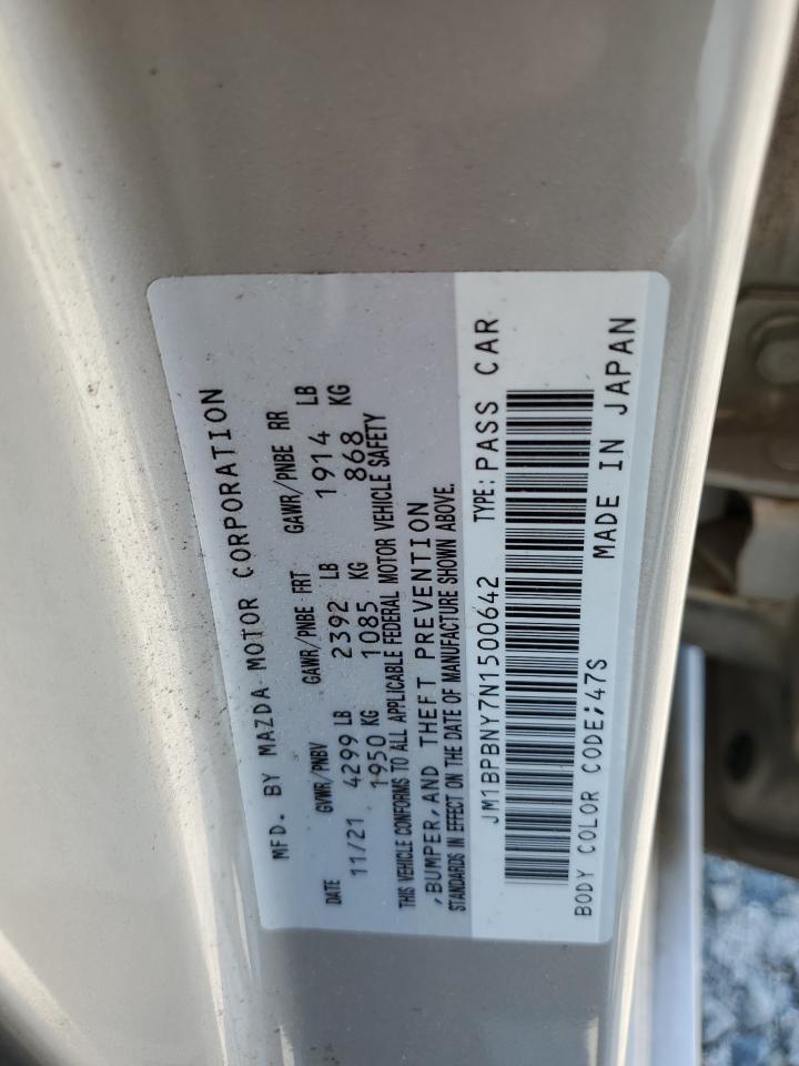 JM1BPBNY7N1500642 2022 Mazda 3 Premium Plus