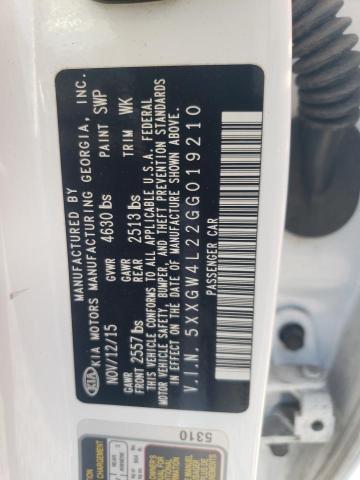 2016 KIA OPTIMA SX - 5XXGW4L22GG019210