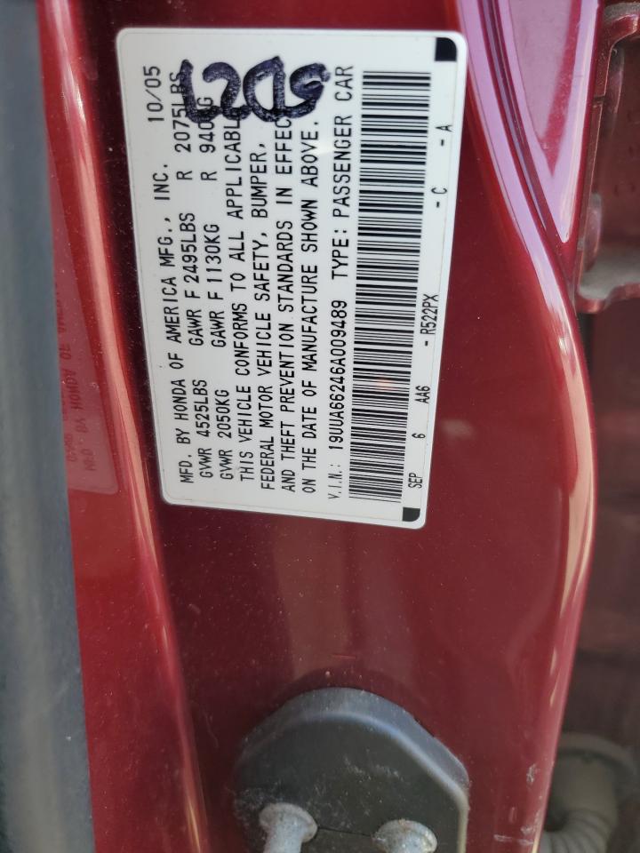 19UUA66246A009489 2006 Acura 3.2Tl