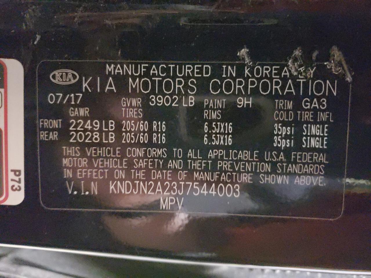 KNDJN2A23J7544003 2018 Kia Soul