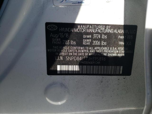 5NPD84LF7JH395896 2018 HYUNDAI ELANTRA - Image 13