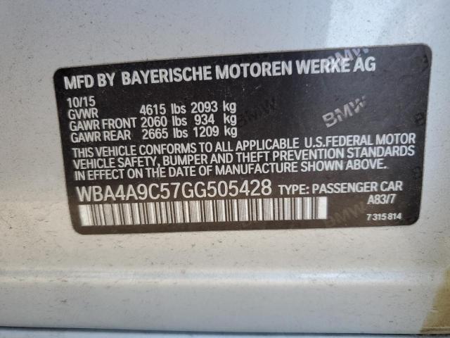 VIN WBA4A9C57GG505428 2016 BMW 4 Series, 428 I Gran... no.12