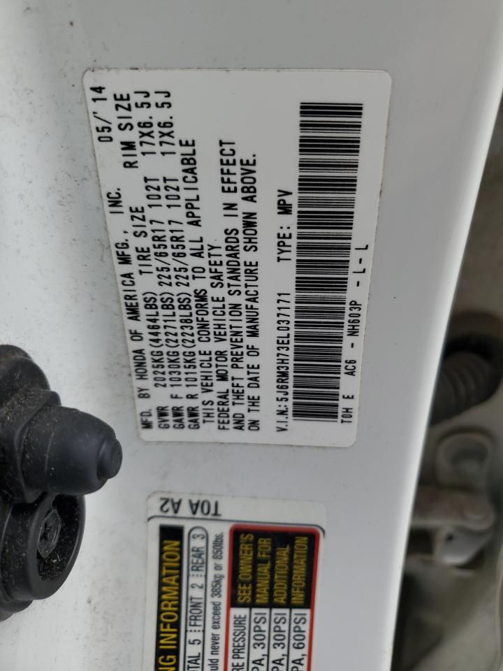 5J6RM3H73EL037171 2014 Honda Cr-V Exl