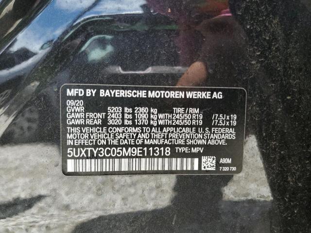 VIN 5UXTY3C05M9E11318 2021 BMW X3, Sdrive30I no.14