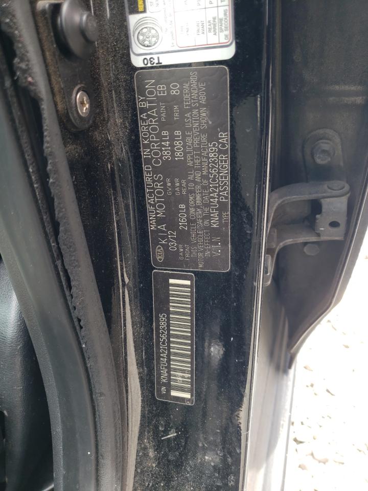 KNAFU4A21C5623895 2012 Kia Forte Ex