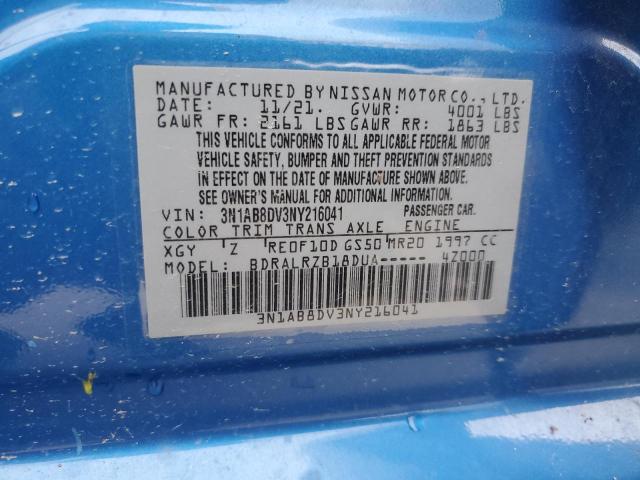 2022 Nissan Sentra Sr VIN: 3N1AB8DV3NY216041 Lot: 57397364