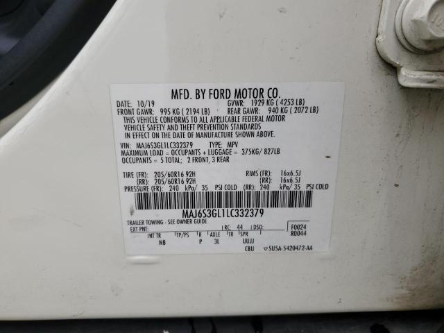 2020 Ford Ecosport Se VIN: MAJ6S3GL1LC332379 Lot: 58317024