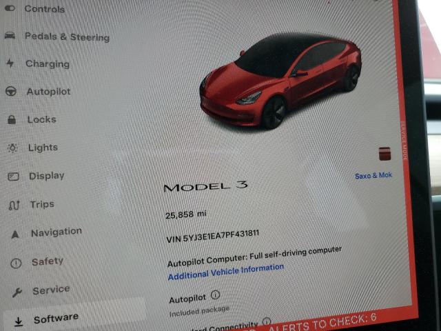 2023 Tesla Model 3 VIN: 5YJ3E1EA7PF431811 Lot: 58356334