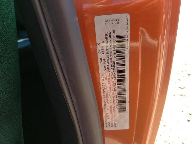 2010 Volkswagen New Beetle VIN: 3VWRW3AG5AM035048 Lot: 58424814