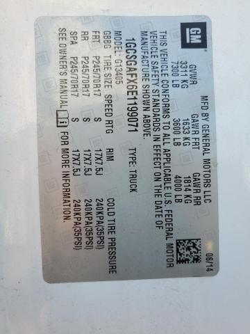 2014 Chevrolet Express G1500 VIN: 1GCSGAFX6E1199071 Lot: 59208004