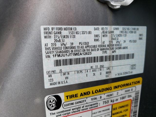 2021 Ford Expedition Xlt VIN: 1FMJU1JT1MEA12623 Lot: 59025274