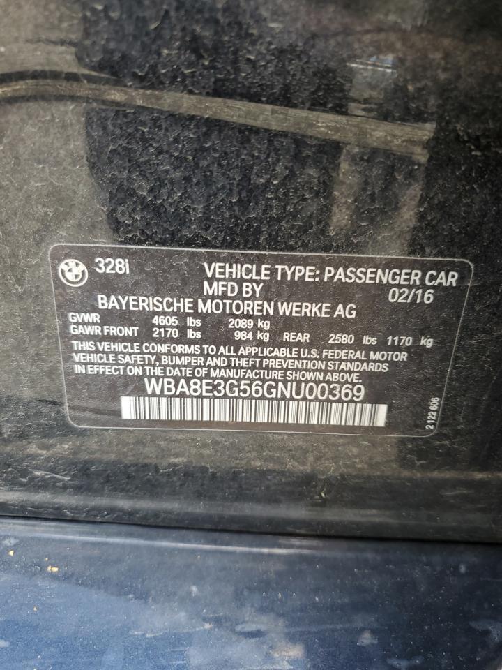 WBA8E3G56GNU00369 2016 BMW 328 Xi Sulev
