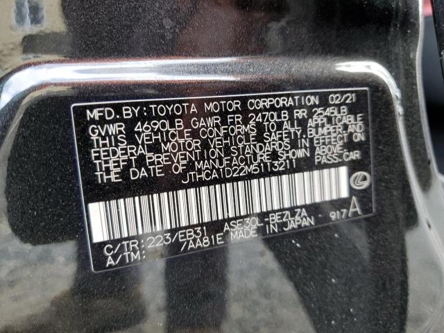 2021 Lexus Is 300 VIN: JTHCA1D22M5113211 Lot: 57099234