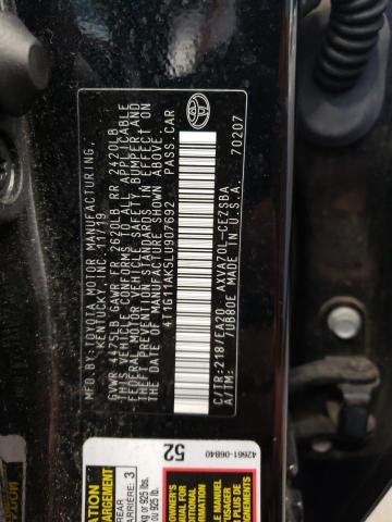 VIN 4T1G11AK5LU907692 2020 Toyota Camry, SE no.12