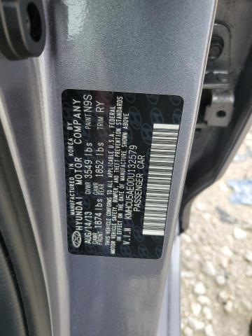 2013 Hyundai Accent Gls VIN: KMHCU5AE0DU132579 Lot: 59342794