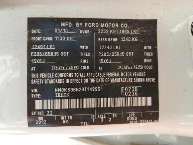 NM0KS9BN2DT142951 2013 Ford Transit Connect Xlt