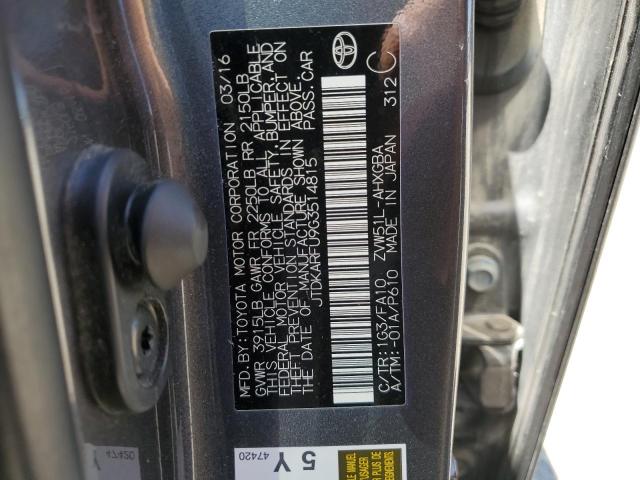 2016 Toyota Prius VIN: JTDKARFU9G3514815 Lot: 58840624