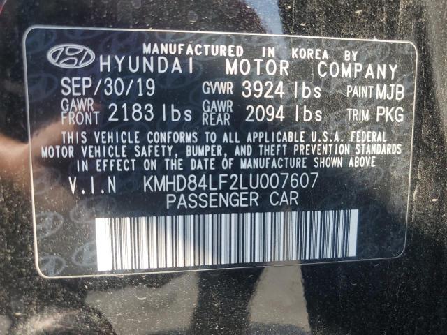 KMHD84LF2LU007607 2020 HYUNDAI ELANTRA - Image 12