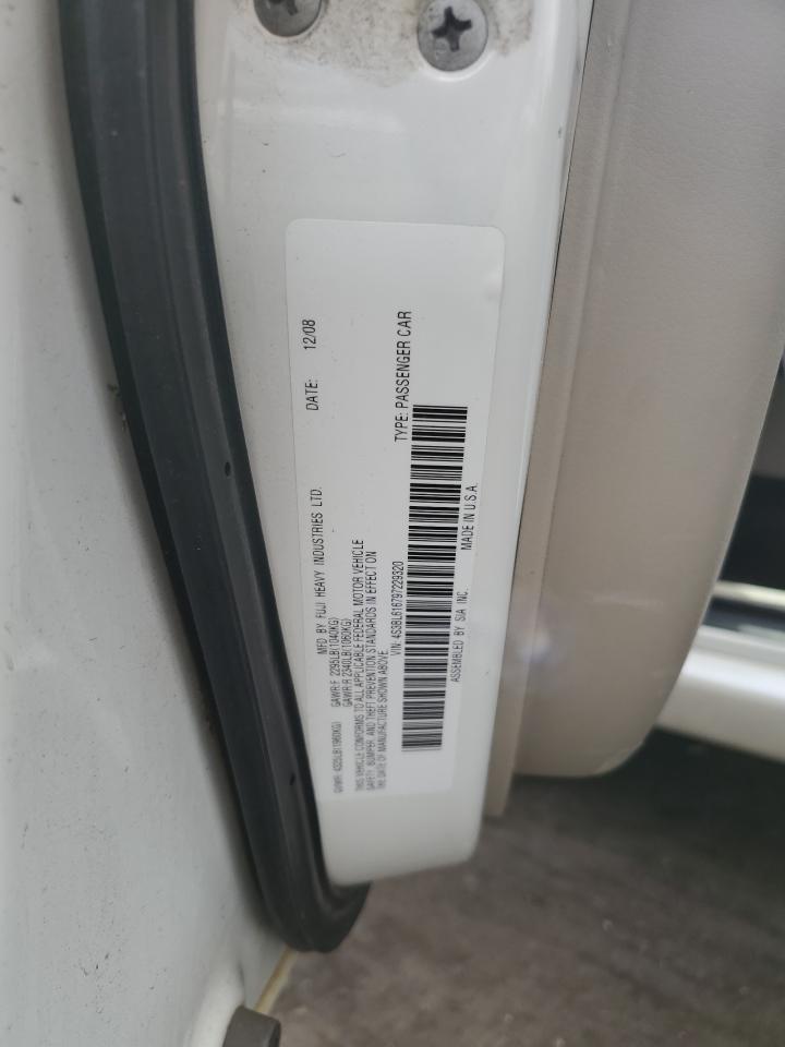 4S3BL616797229320 2009 Subaru Legacy 2.5I