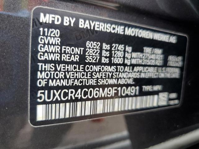 2021 BMW X5 Sdrive 40I VIN: 5UXCR4C06M9F10491 Lot: 60273164
